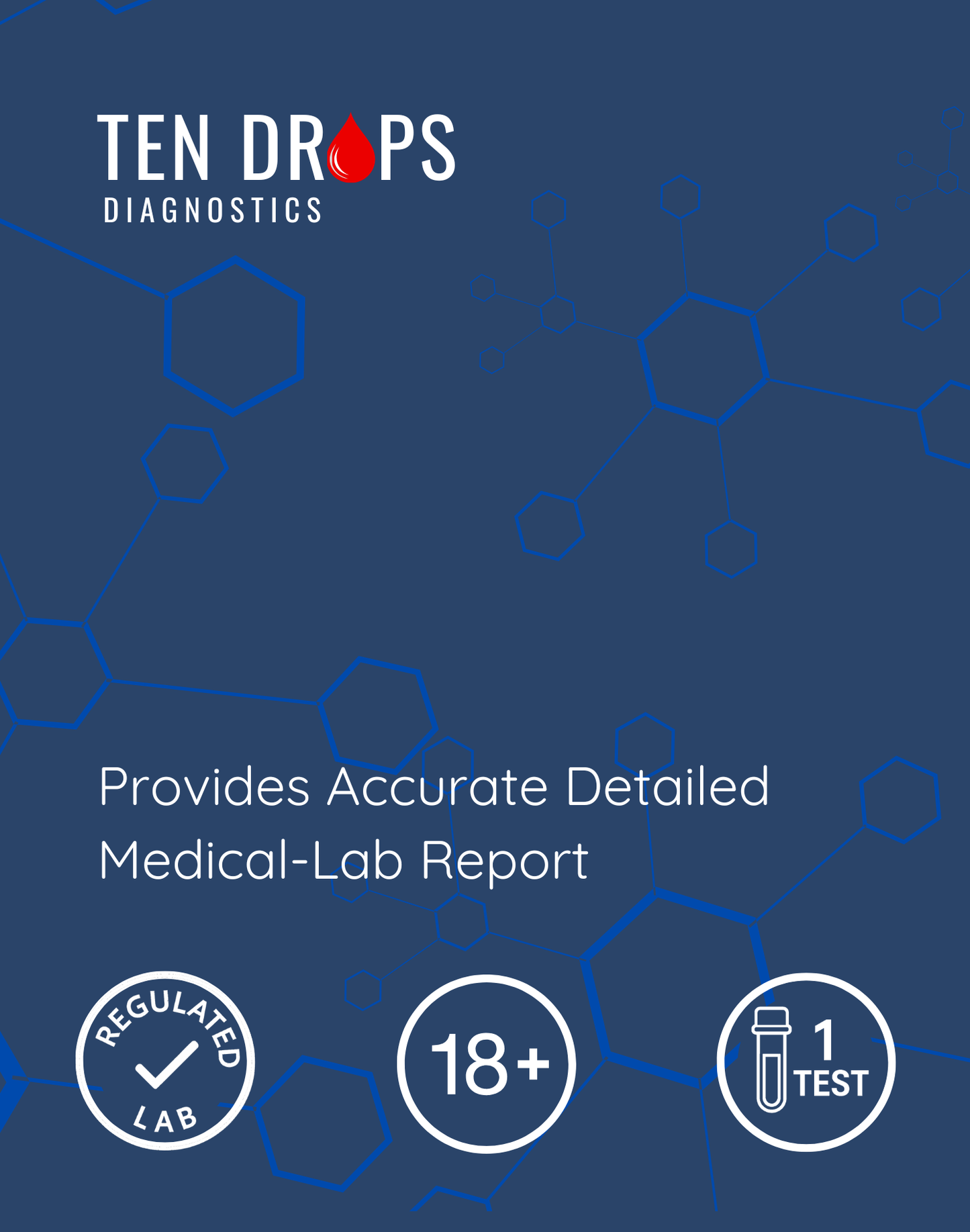 Diabetes Blood Test Kit (HbA1c). Long-Term Blood Sugar Test